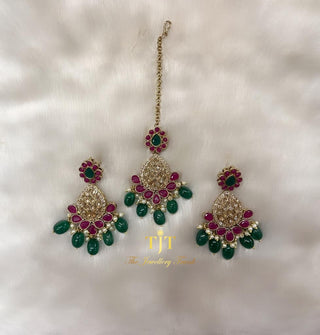 Safinah Plum and Dark Green