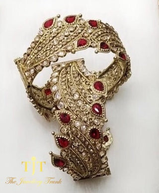 Karishma Gold and Maroon