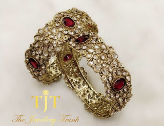 Rubiya Gold and Maroon