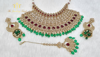 Saroya Green Maroon