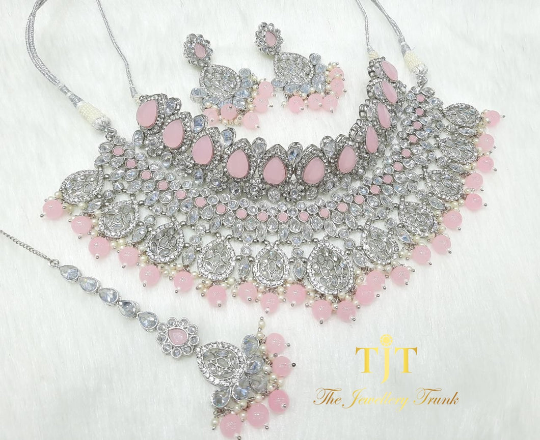 Sweta Silver and Pink