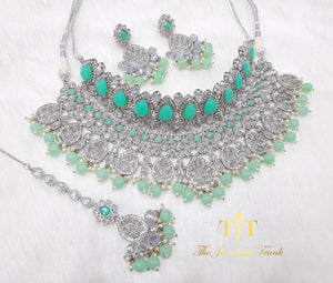 Sweta Silver and Mint