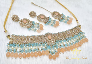 Aayat Peach and Blue