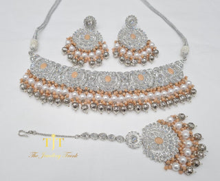 Zainab Silver Peach